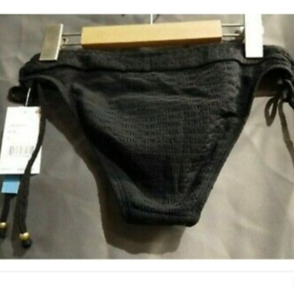 Lucky Brand Sz Large black bralette top & side Tie bottom 2 piece Bikini… - Picture 9 of 13
